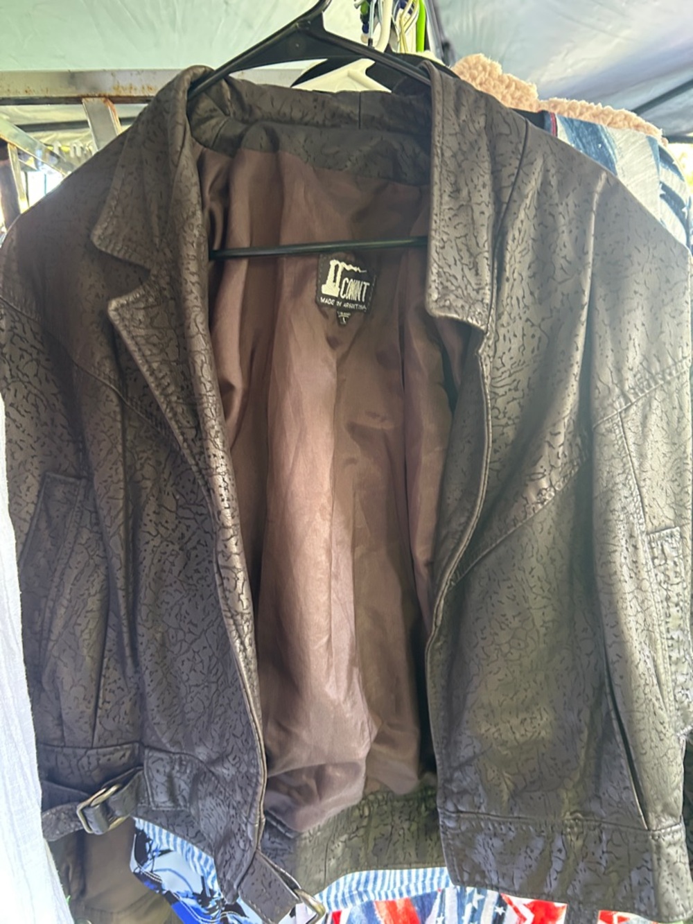 D.C. Coast Women’s Brown Textured Bomber Jacket